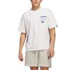 adidas Originals Kareem Skyhook Classic Retro Loose Comfortable Short Sleeve T-Shirt Unisex Tops Cloud-White JD5192