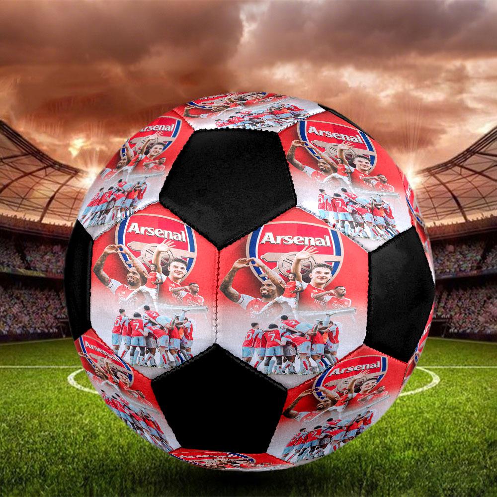 1pc Arsenal F.C Soccer Ball Size 5 Indoor Soccer Ball Fashion Colorful Backyard Game - Great For Sports Fans Gift HE6
