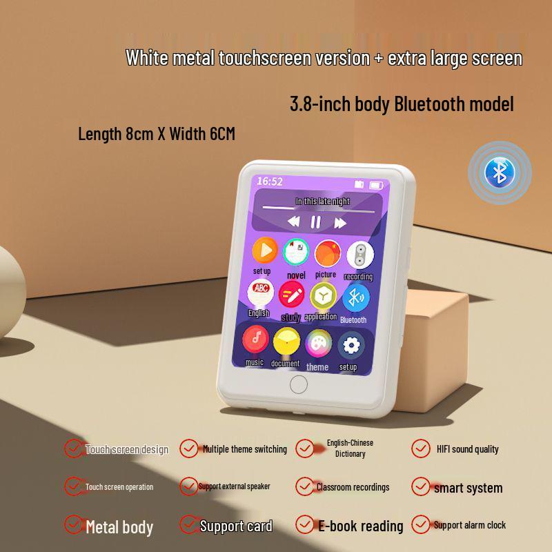 Bluetooth MP3/MP4/MP5 Touchscreen Player for High School Students
