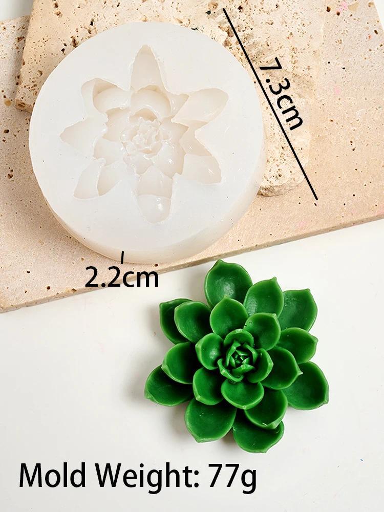 

Силиконовая форма для свечей в виде суккулентного кактуса своими руками, 3D-цветок, ароматическая штукатурка, поделки, мыло ручной работы, шоколадные конфеты, инструменты для выпечки тортов