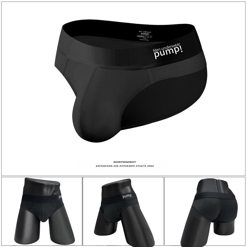 Großformat Herren Baumwolle Nahtlose Hipster Slips mit Atmungsaktiver U-Tasche, Europäischer Amerikanischer Stil