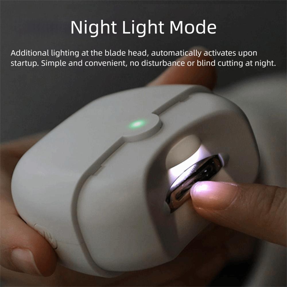 Smart Stop Technology Auto-Sensing Electric Nail Trimmer With Light Silent Nail Trimmer  Nail Care