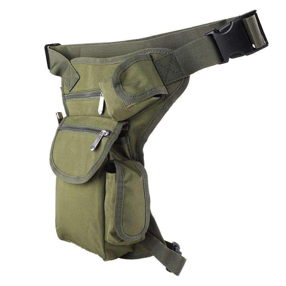 Multi Pockets Drop Waist Leg Bag Military Utility Motorcycle Racing Thigh Pouch(army Green)