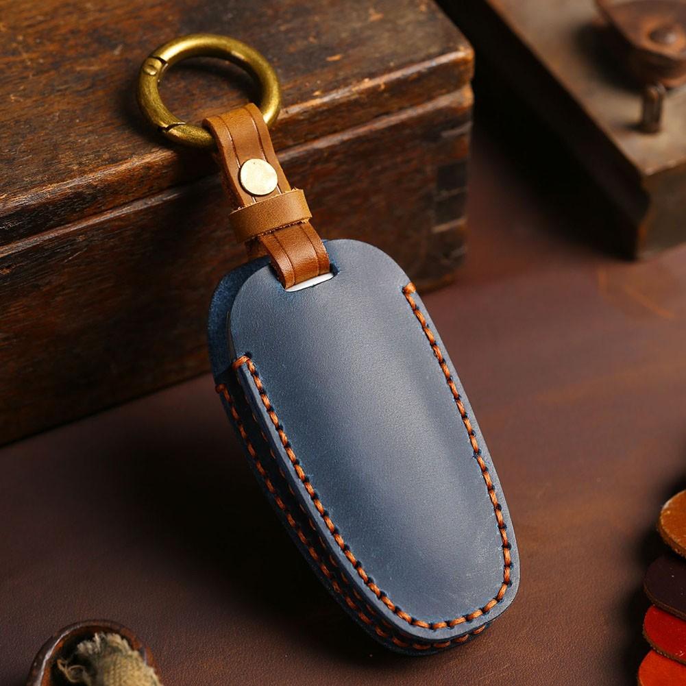 Car Key Cover 5 Buttons Anti-Drop Black/Brown/Blue Gift