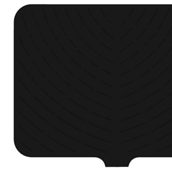 Silicone Kitchen Drain Mat Anti-Slip Insulated Countertop Protective Pad High-Temperature Resistant Slope Draining Mat for Fun Function