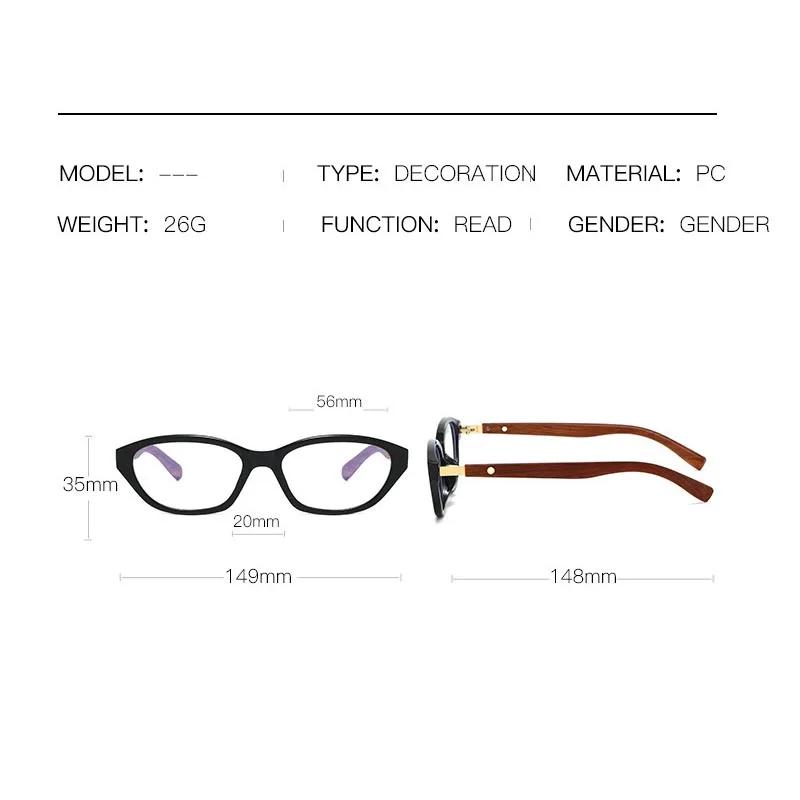 Fashionable Anti Blue Light Reading Glasses for Men Women Luxury Designer Presbyopia Glasses Ultra Light +4 0