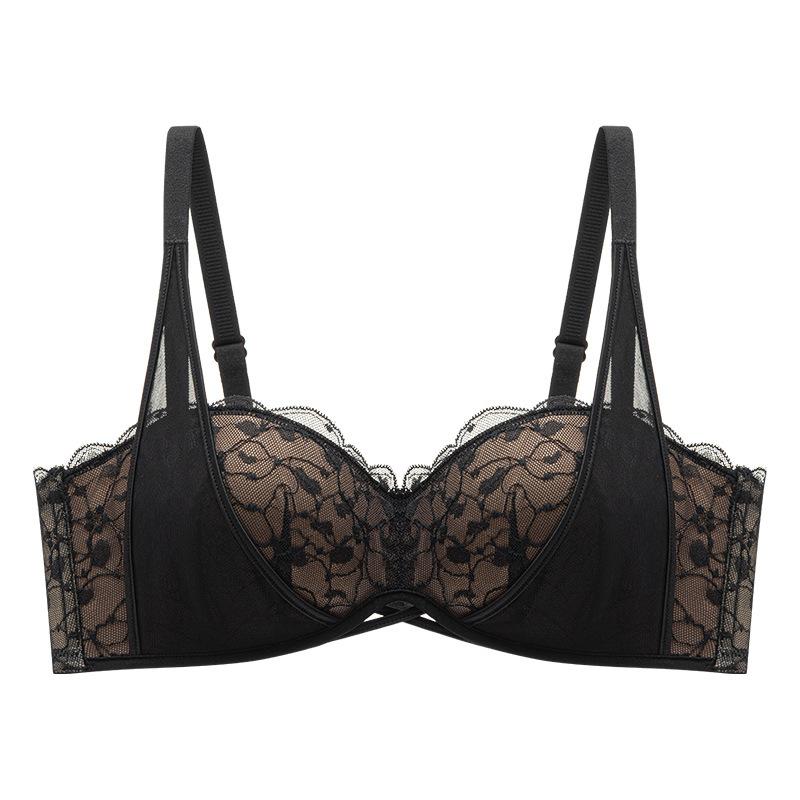 

Half-cup Bra Women s Gathering Bra Beautiful Back Underwear Sexy Lace Bra Push Up Bra 32/70A