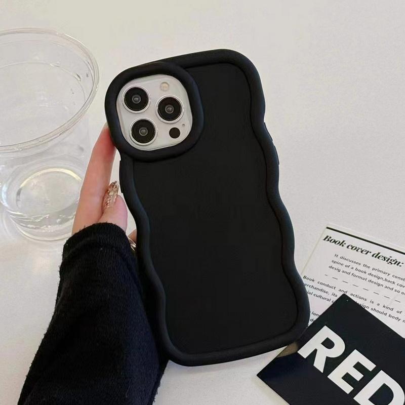 

Для iPhone 16 Pro 15 14 Plus 15 14 13 12 Pro Max 11 Plus Cloud однотонный цветной мягкий противоударный чехол для телефона из ТПУ iPhone 16 Pro Max чёрный