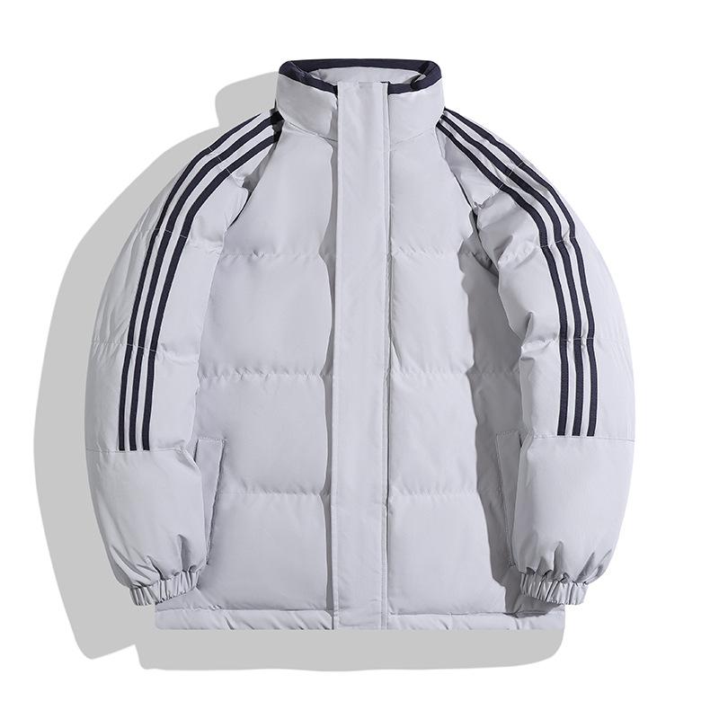 2024 Men's Trendy Windproof Cotton Jacket: Thick, Warm, Stand Collar Outerwear for Autumn/Winter