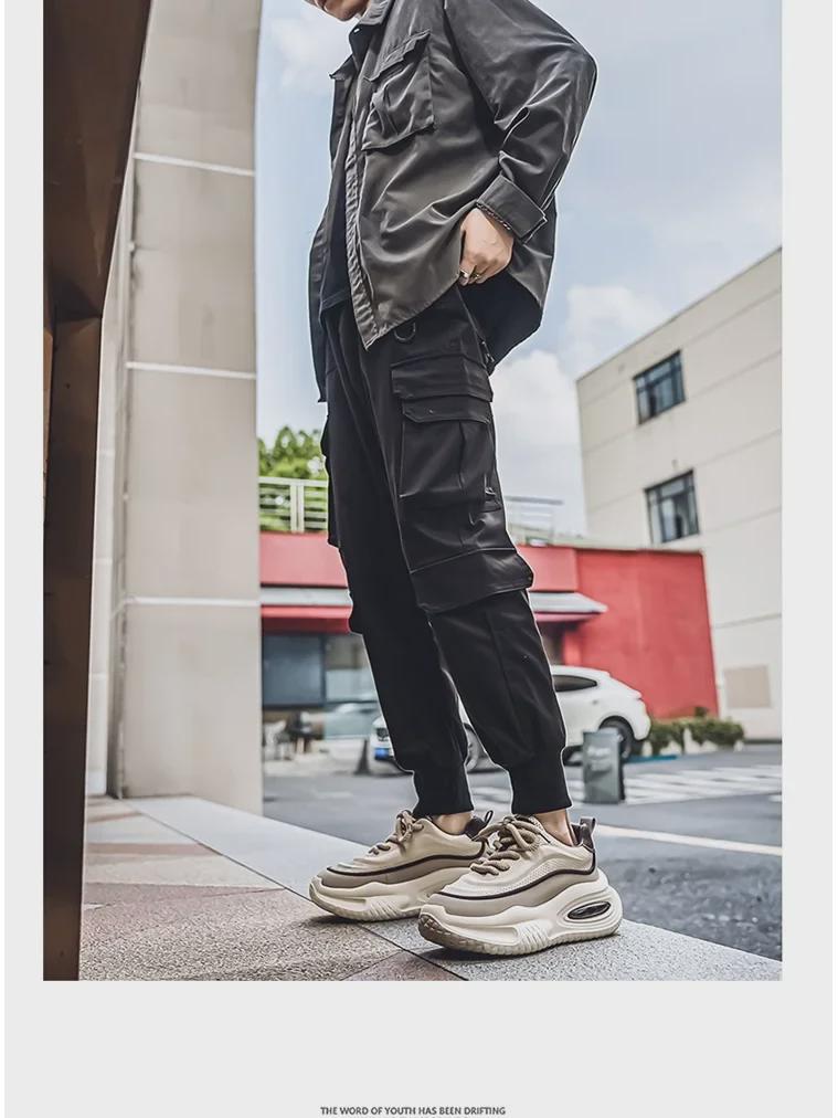 2024 Autumn Men's Breathable Running Shoes: Versatile, Thick-Soled, Air Cushion Dad Sneakers