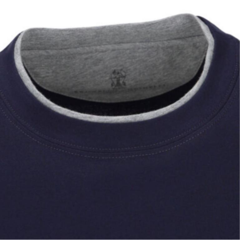 Brunello Cucinelli Layered Effect Crewneck T Shirt M0B137427-CD325