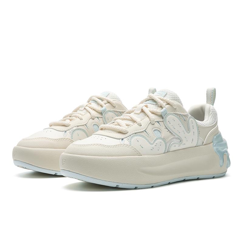 FILA CACTI Low top Skateboard Shoes Women's Cream White F12W611208FCW