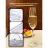 MICHLEY Unbreakable Champagne Flutes Floating Glasses Set Tritan Plastic Sparkling Wine Glass For Pool Wedding Party Barware
