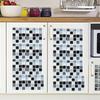 Elegant 3d Mosaic Self-adhesive Oil-proof Wall Sticker Set For Home Kitchen Decor