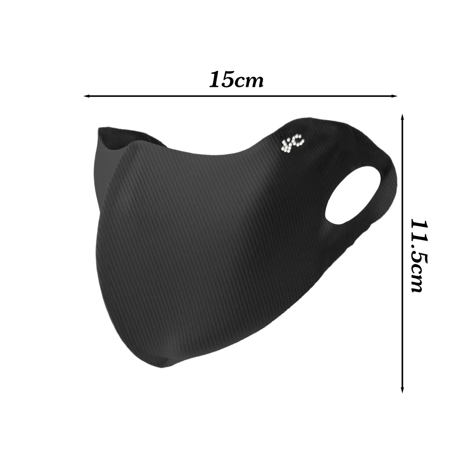 

2026 New Summer Sunscreen Mask for Women Men UV Protection Riding Breathable Ice Silk Cool Feeling Thin Sun Protection Masks One Size чорний