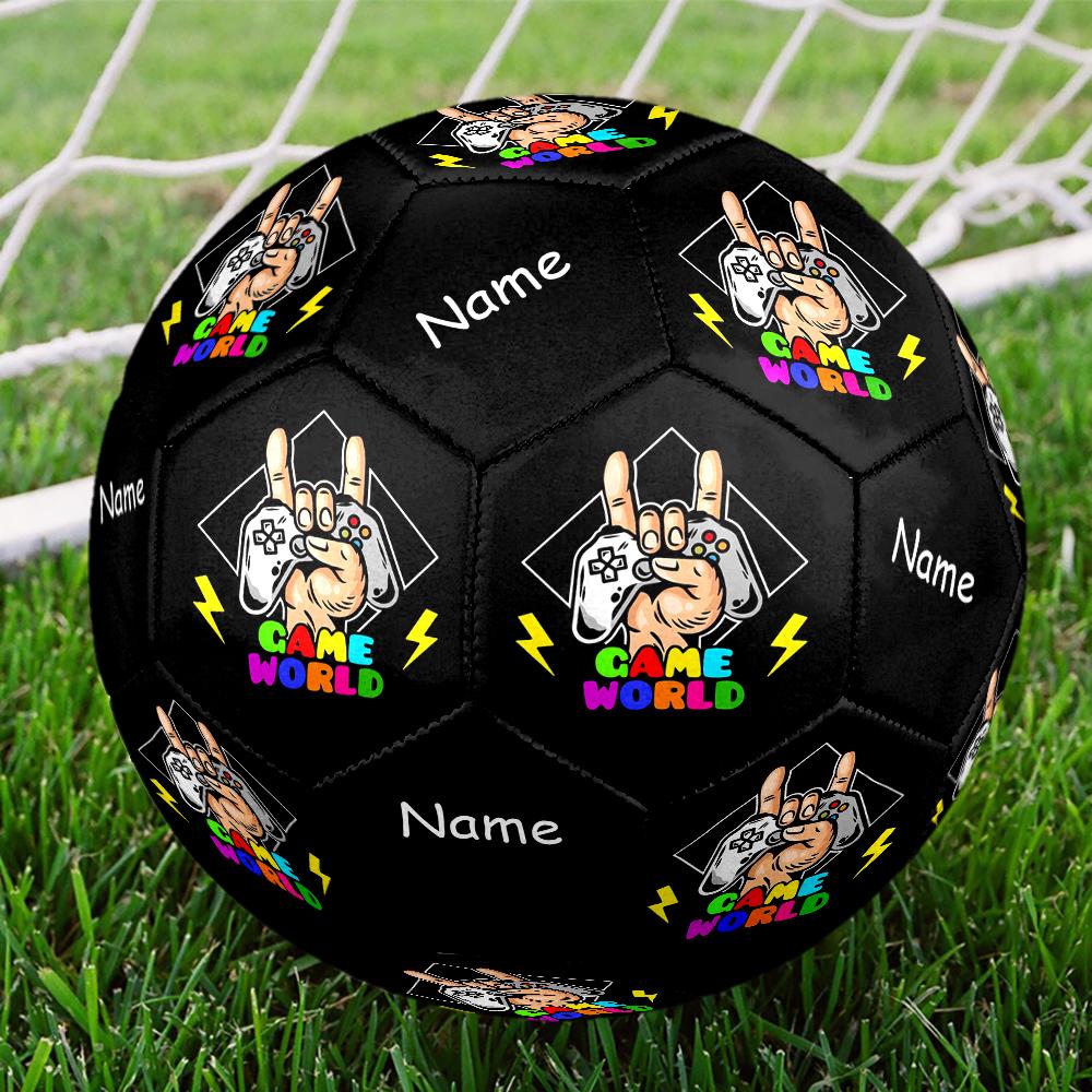 Custom Name Game Controller Theme Size 5 Soccer Ball, Suitable for Both Indoor and Outdoor Matches, a Gift Suitable for Everyone.