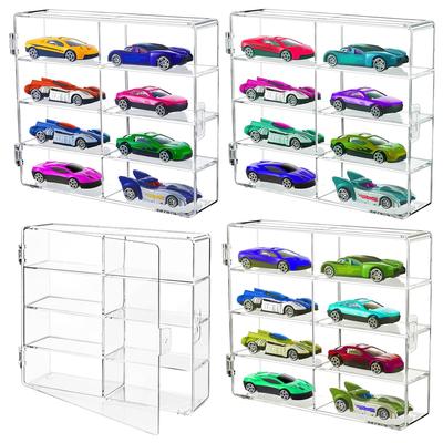 Acrylic Honpo Tomica Storage Tomica Case Mini Car Storage Collection Case Parking Display Viewing of 8 Squares X (Set 4)