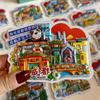 Popular Chinese City Locker Magnet 3d Cartoon Refrigerator Magnet Resin Fridge Magnet for Kitchen Decoration
