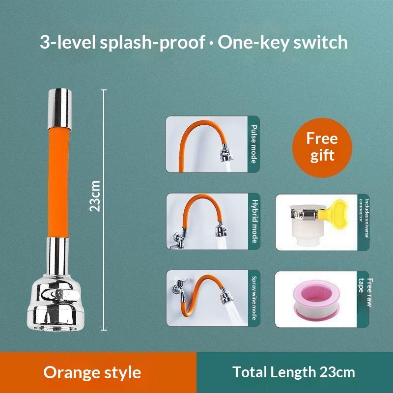 Faucet Extension Hose Rust Resistant Leak Proof 360 Degree Flexible Bendable for Home Laundry Room Utility Sink
