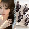 Retro Muzieknoot Grote Haarklemmen Eenvoudig Mode Koffiekleurige Koreaanse Haarspeld Hoofddeksels Accessoires voor Vrouwen Meisjes