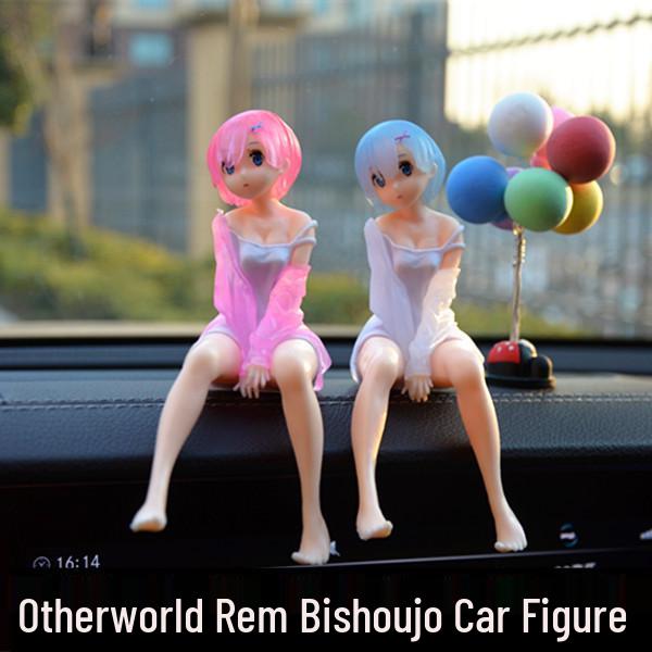 

Re:Zero Rem and Ram Sitting Pajama Bishoujo Figure Ornament for Car Figure Only
