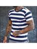 3D Printed Street Hip Hop Men Women Stripe Print T-Shirt Daily Casual Oversized Sportswear Gym Tops Ropa Hombre Summer Short Sleeve Tees