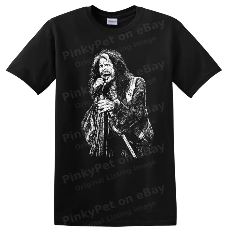 Steven Tyler Rock Legends T Shirt Aerosmith Inspired Music Portrait Tee