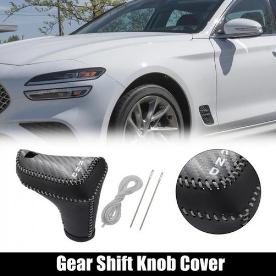 

Car Gear Shift Knob Lever Cover Trim for Hyundai Elantra - Gray Stitches