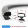 5/10M Bottom Width 5/6/7mm EPDM Sealing Strips Bridge Aluminum Door/window Sealed Plastic Strips Energy Saving Windows And Doors(7mm,5M)