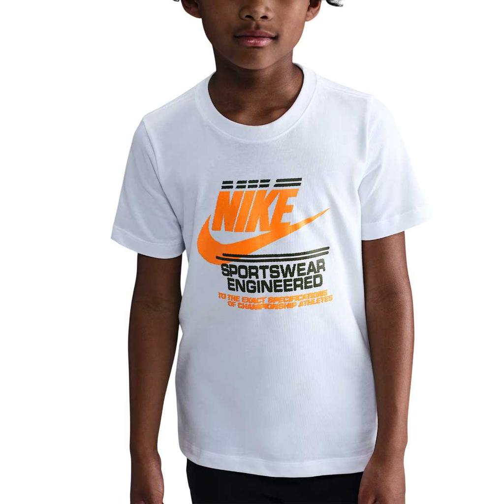 Nike Sportswear T-Shirt Comfortable Fashion Simple Versatile Casual Breathable Short Sleeve Kids Tops HV5217-100