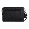Coach 25 Brand Logo Zipper Closure Faux Leather Clutch Medium Men Clutch Charcoal CW168-QBMI5