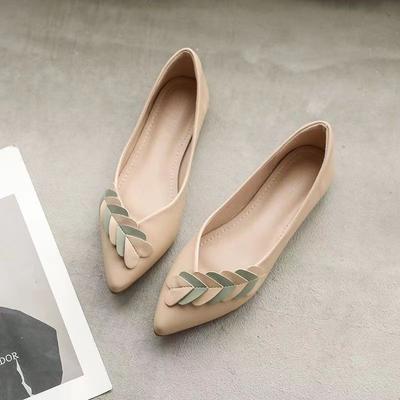 Damen Casual Flats Slip-On Spitz zulaufende geschlossene Zehenpartie Ballettschuhe Lässige flache Schuhe aus PU-Leder Bequeme Damen Arbeitsschuhe Elegante Flats Loafer Wanderschuhe