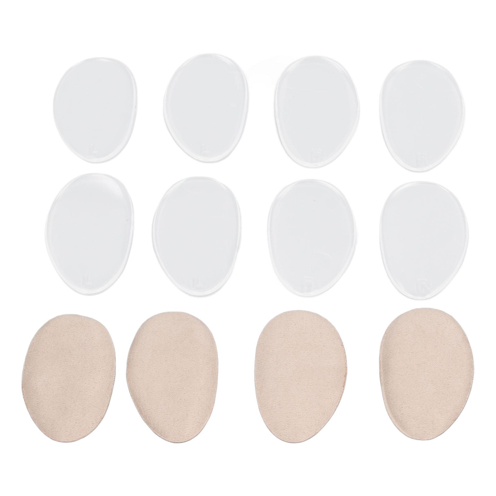 

6 пар силиконовых супинаторов для лечения плоскостопия, подошвенного фасциита, регулируемых, с клейкой основой, из мягкого бархата