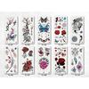 Fashion Butterfly Dragon Flower Body Art Temporary Fake Tattoo Sticker Decal