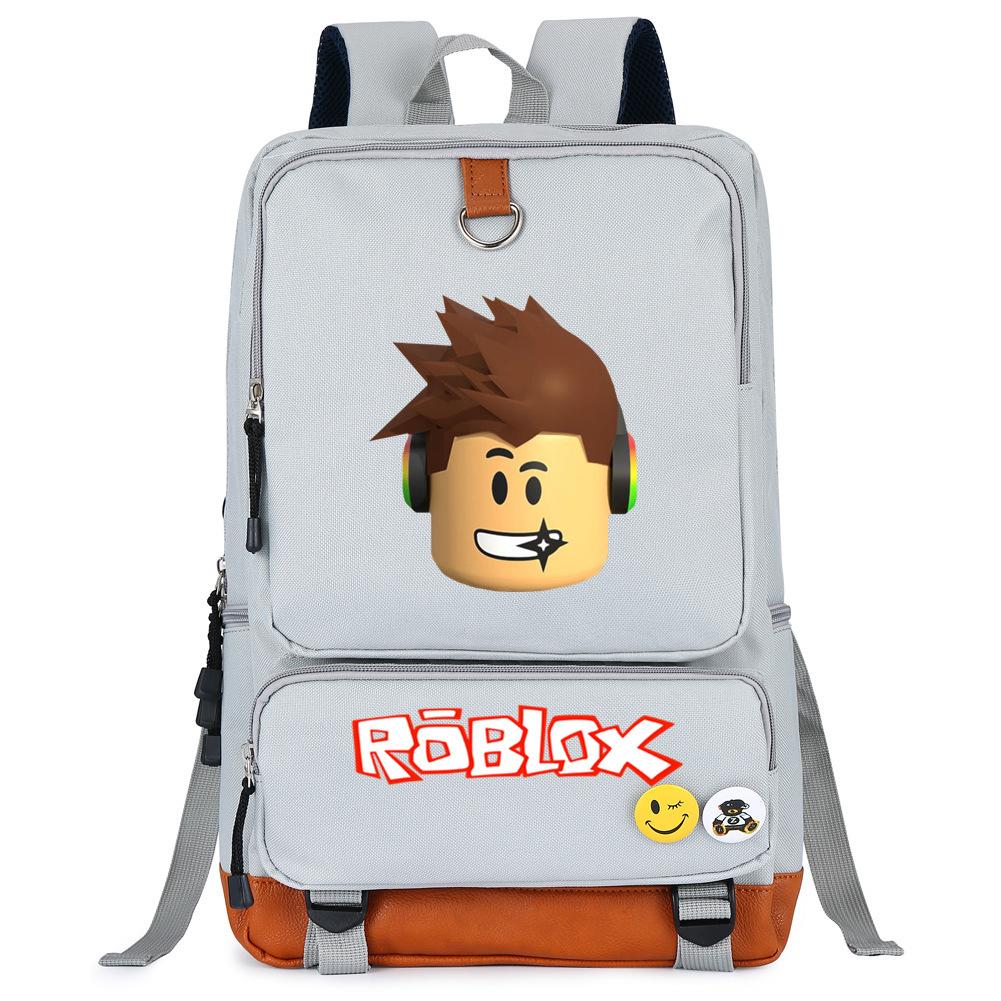 Virtual World Roblox Backpack Men'S And Women'S Travel Bag Computer Bag Student School Bag Anime Cartoon Backpack