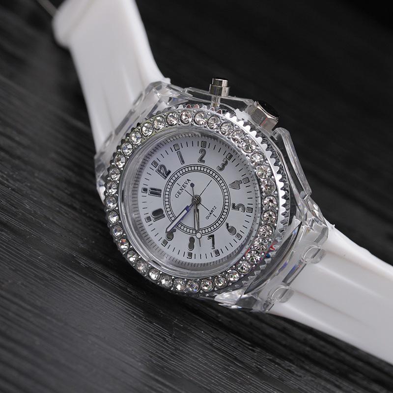 Luminous LED Silicone Fashion Watch for Women and Teens