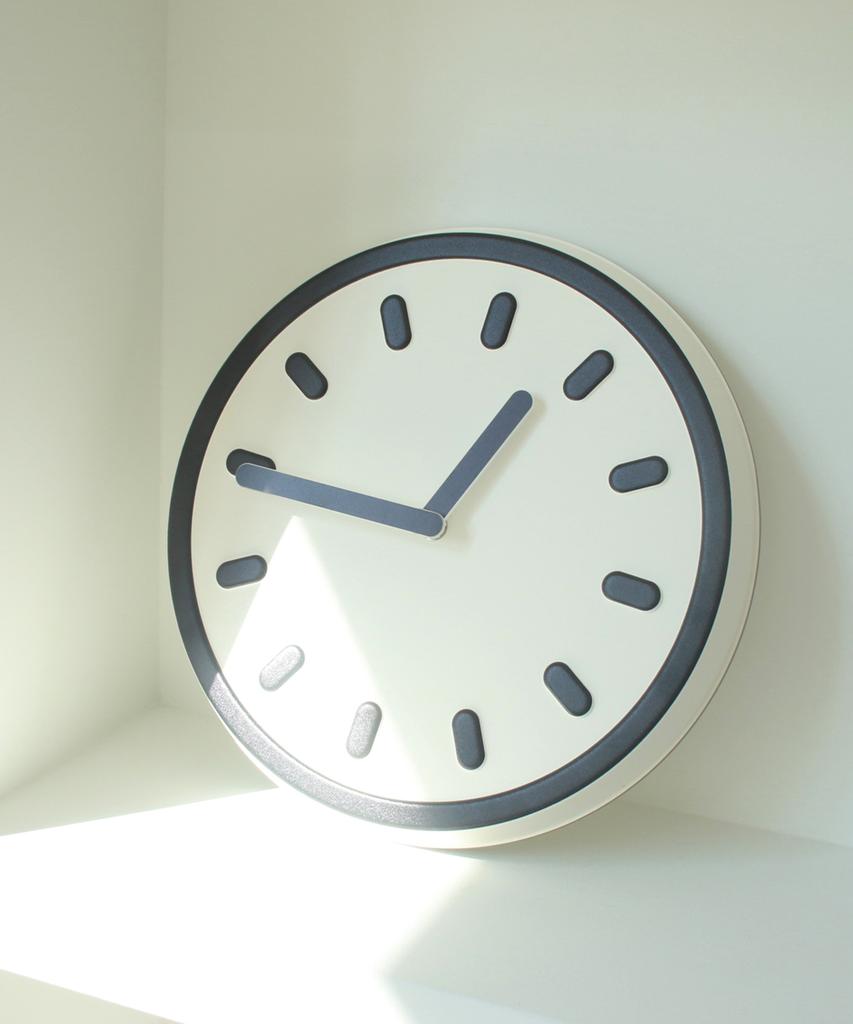 Peniche Line Wall Clock Silent Wall Clock Open-Type Clock 5 Colors