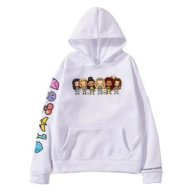 KATSEYE X Toca Boca Hoodie Women Men Autumn Loose Sweatshirt Craetive Fleece Hoody Casual Hip Hop Streetwear Casual Y2K Pullover