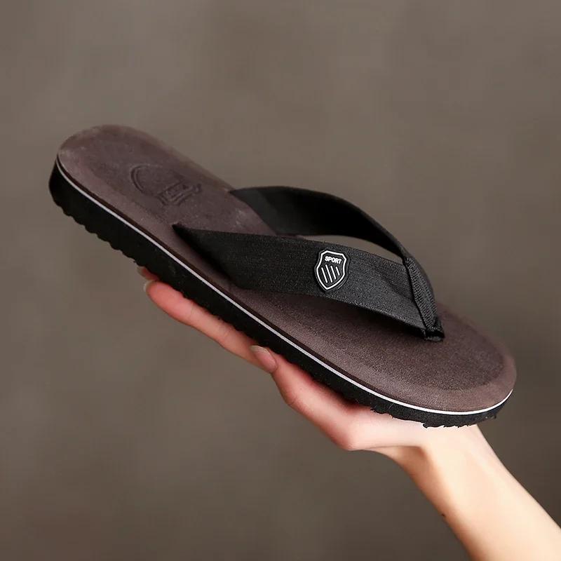 Men's Genuine Leather Sandals Men's Platform House Slippers Man Summer Man Flip Flops Genuine Mens Slipper Flip-flops Shoes Flop