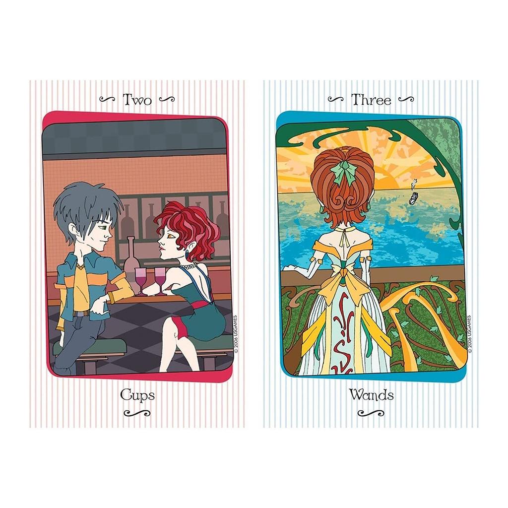Kancharo Tarot Card Set Includes Japanese Tarot Card Instructions Pouch 78-Card [Vanessa Tarot] & (Authentic)