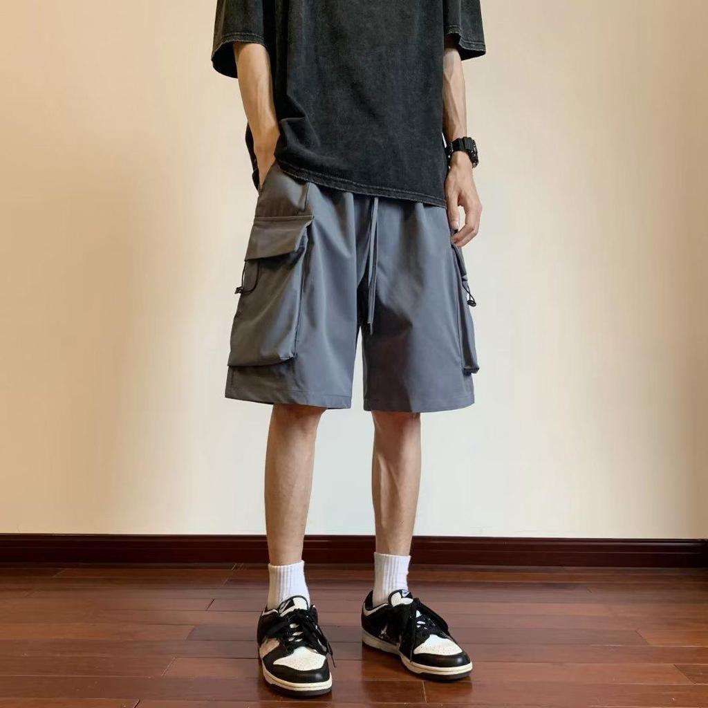 Summer Tooling Shorts Men's Casual Men's Loose Five-point Pants Korean Sports Basketball Pants