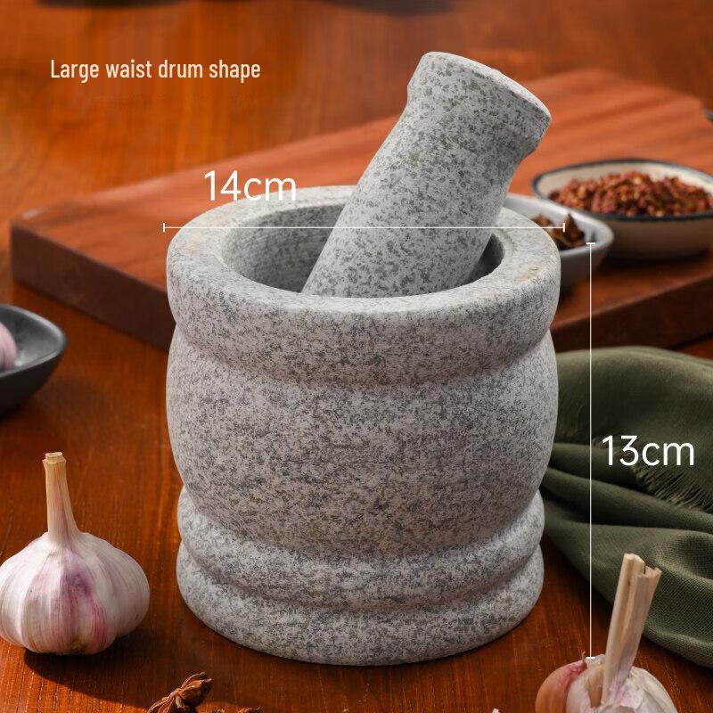 Silicone Garlic Peeler & Stone Mortar Pestle Set