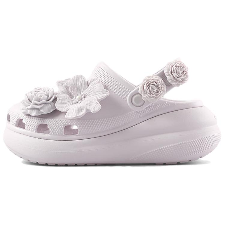 Crocs Puff Bouquet Comfortable Simple Clogs Women clogs Light-Purple 214943-5DK 36-37