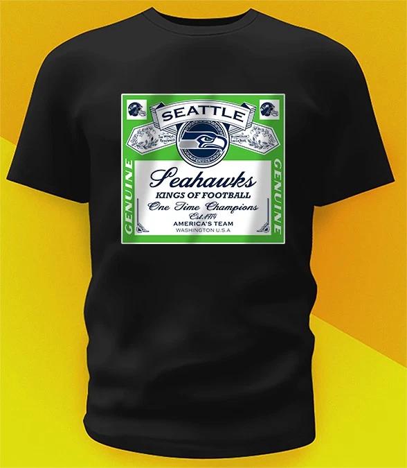 Seattle Seahawks Kings Of Football Shirt Sizes From Youth To Adult 6XL S