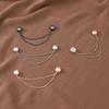 Magnetic Buckle Fashion Jewelry for Women Sweater Shawl Clips Long Chain Scarf Collar Pin for Women Girl Clothing Dress