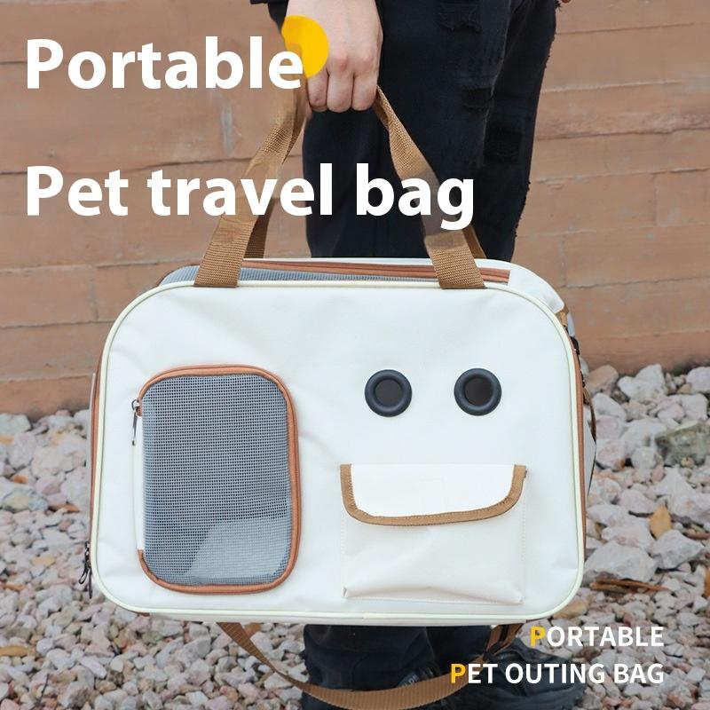 Large Capacity Breathable Cat Carrier Bag Portable Shoulder Pet Travel Tote for Cats and Small Dogs