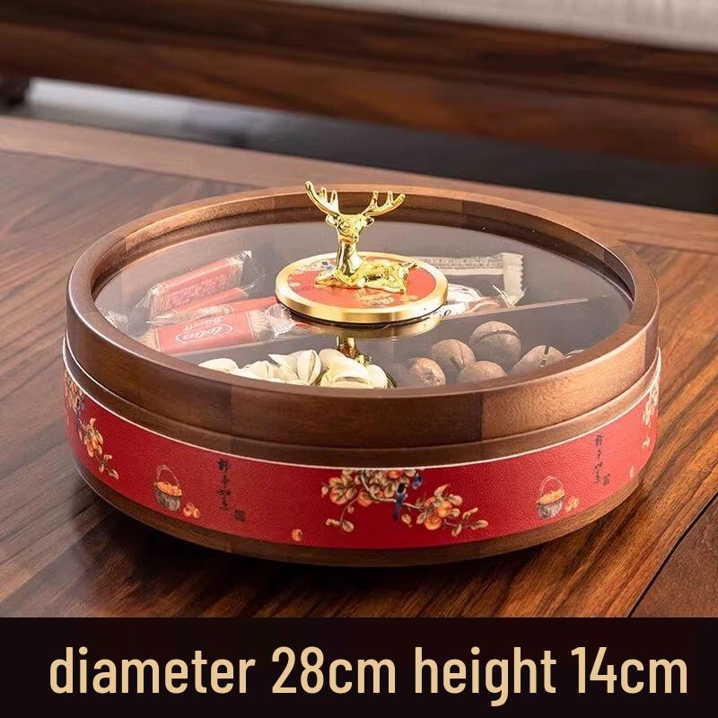 New Chinese Style Wooden Dried Fruit Plate