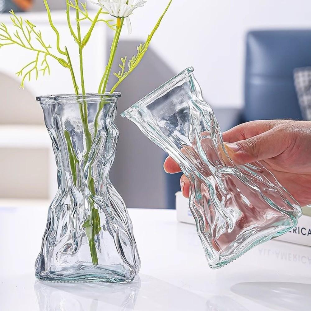 Centerpieces Transparent Irregular Vase Hydroponic Art Plant Bottle Desktop Display
