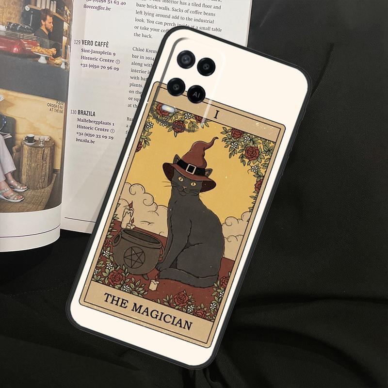 Tarot Card Cute Art Cats For Oppo A58 A18 A38 A78 A98 A17 A77 A80 A40 A60 A16 A76 A96 A74 A94 A54 A15 A57S Phone Case