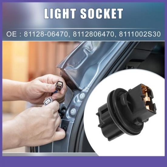 Front Turn Signal Light Bulb Holder 81128-06470 TWO for Toyota Avalon